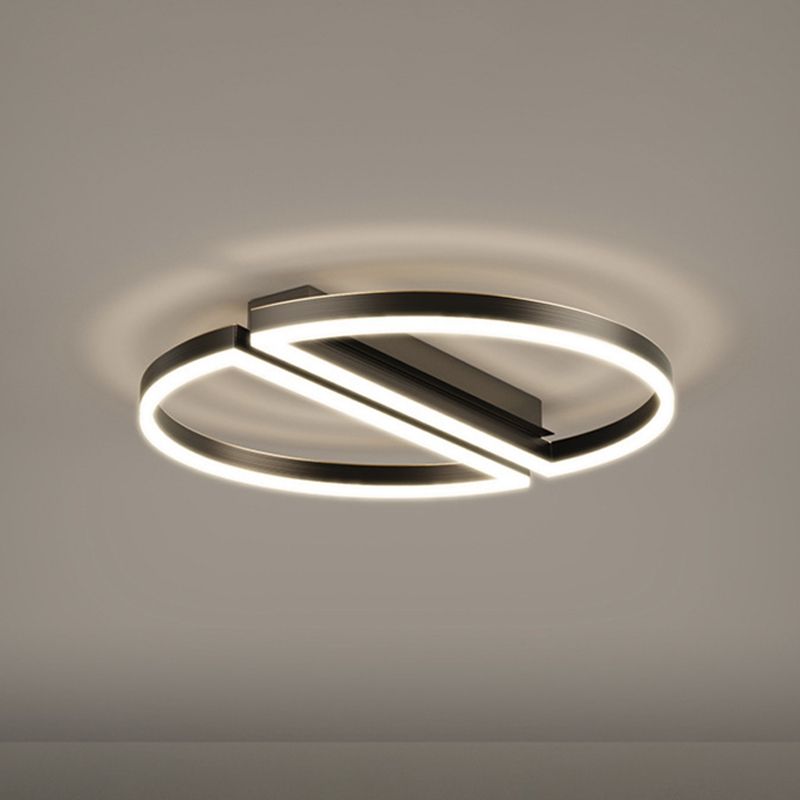 Hedendaagse Geometrisch Flush Light Metal 2 Light Flush Mount Plafond