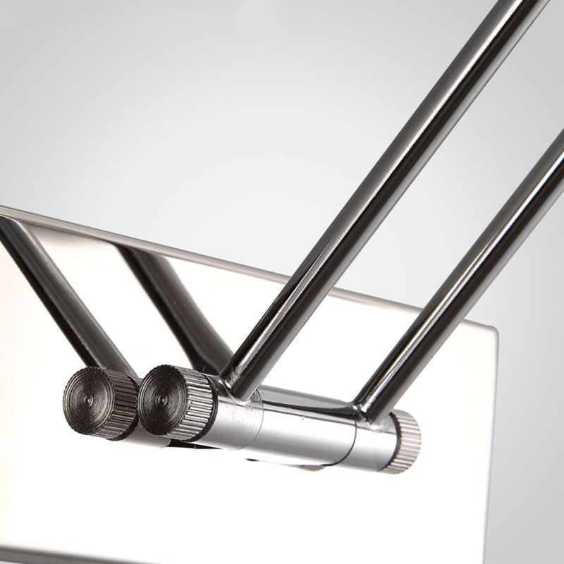 Linear Modern Style Vanity Light Metal 1-Light LED Mirror Light for Bathroom in Silver