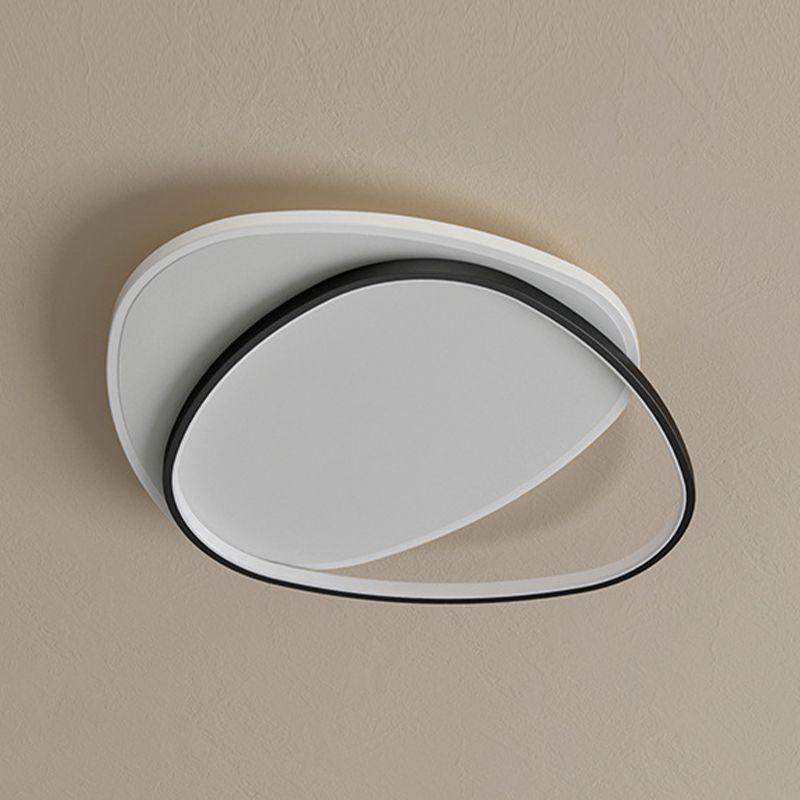 Metal Geometric Flush Mount Fixture Modern 2 Lights Flush Light Fixtures