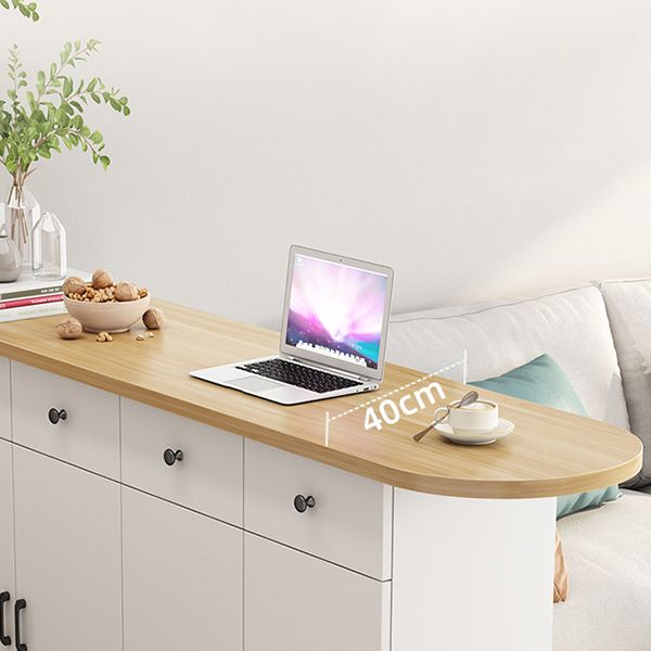 Specialty Contemporary Pub Table with Pedestal Manufactured Wood Bar Table