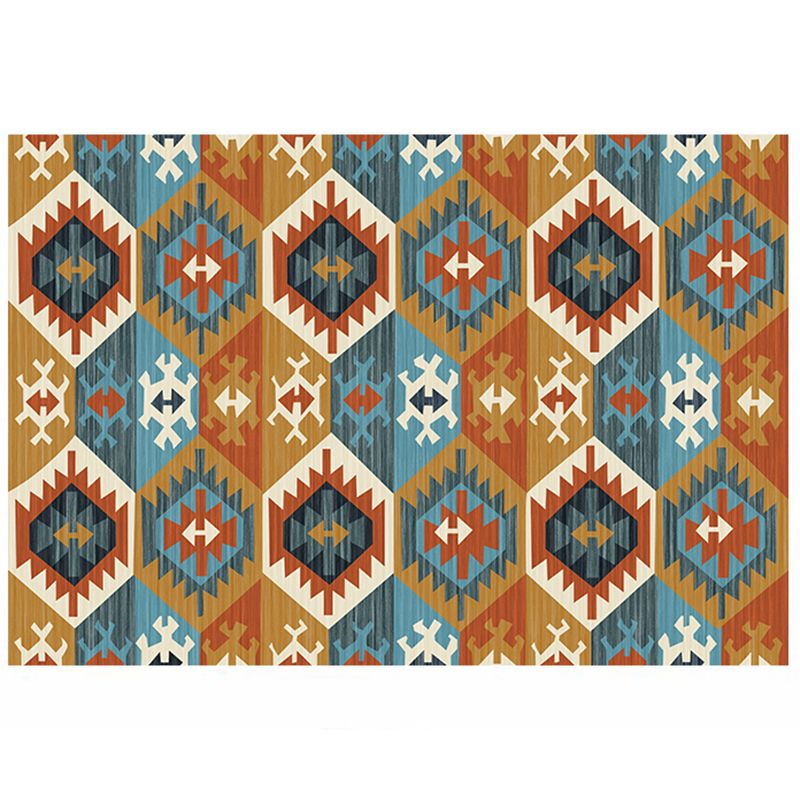 Tone rouge Shabby Chic tapis polyester tapis Tribal Patché
