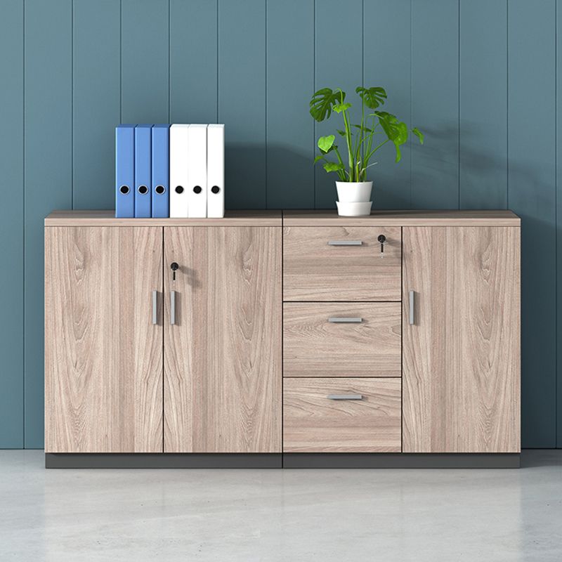 Modern Wooden Filing Cabinet Lock Storage for Home and Office