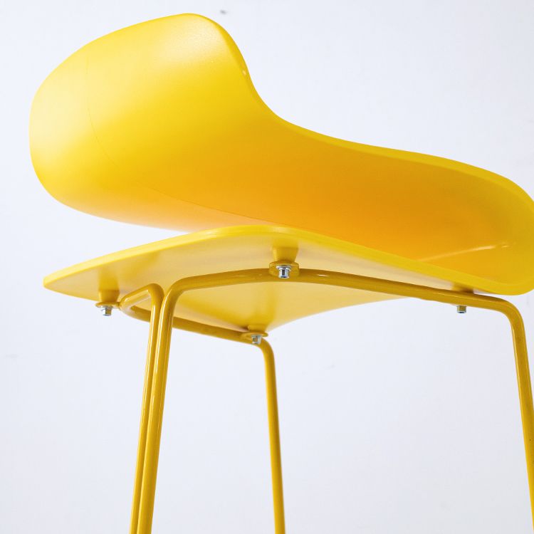 Contemporary Style Metal Bar-stool Plastic Counter Bar Stool for Kitchen