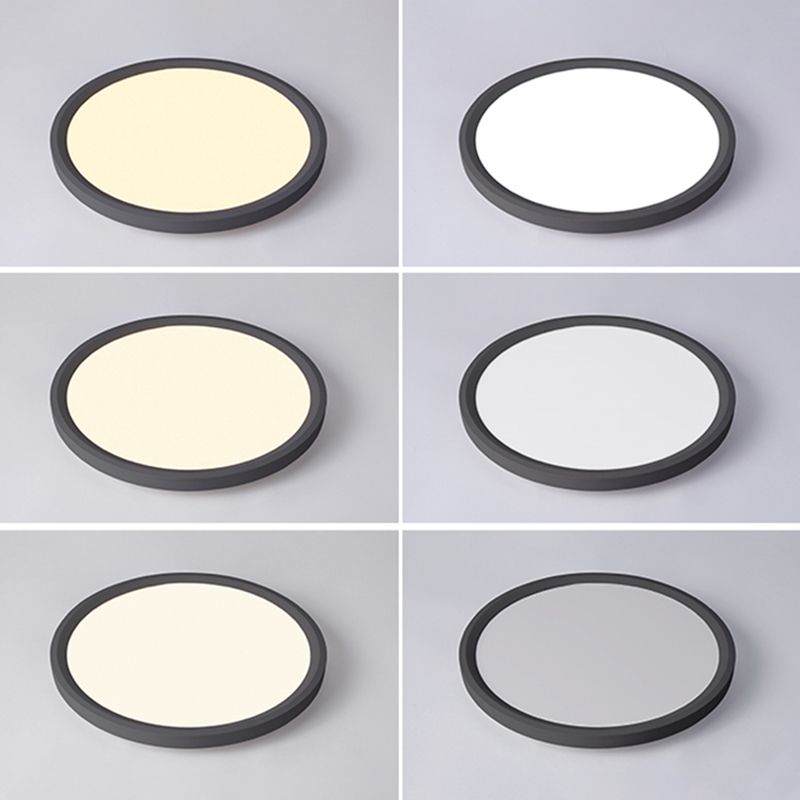 Illuminazione per montaggio a soffitto a LED ad anello Plafoniere moderne da incasso con paralume in acrilico