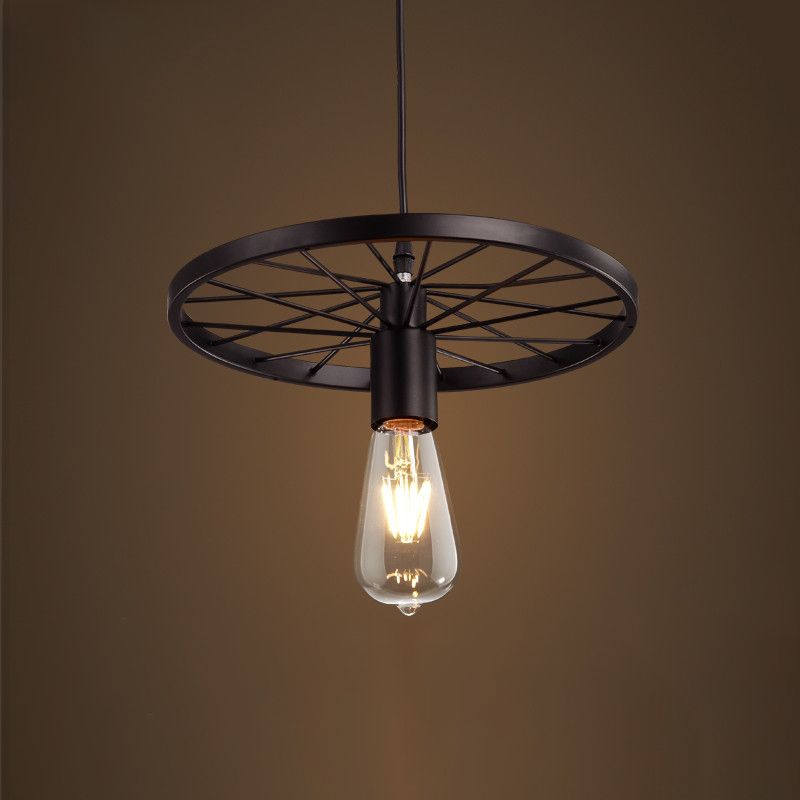 Bare Bulb Hanging Pendant Light Industrial Metal Pendant Lighting for Restaurant