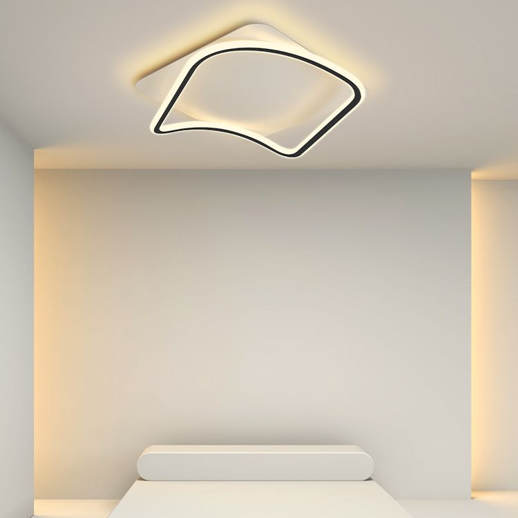 Plafonniers encastrés modernistes carrés Éclairage encastré à LED pour salon