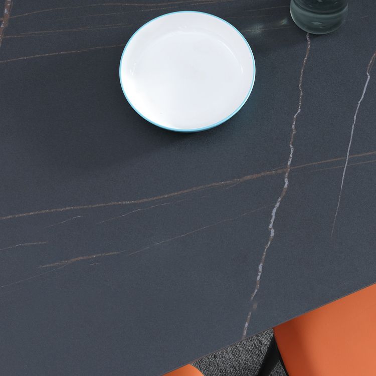Modern Sintered Stone Rectangle Table Set 1/2/5/7 Pieces Dining Set
