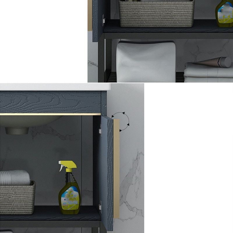 Modern Stainless Steel Bathroom Sink Vanity Faucet Included Vanity Sink