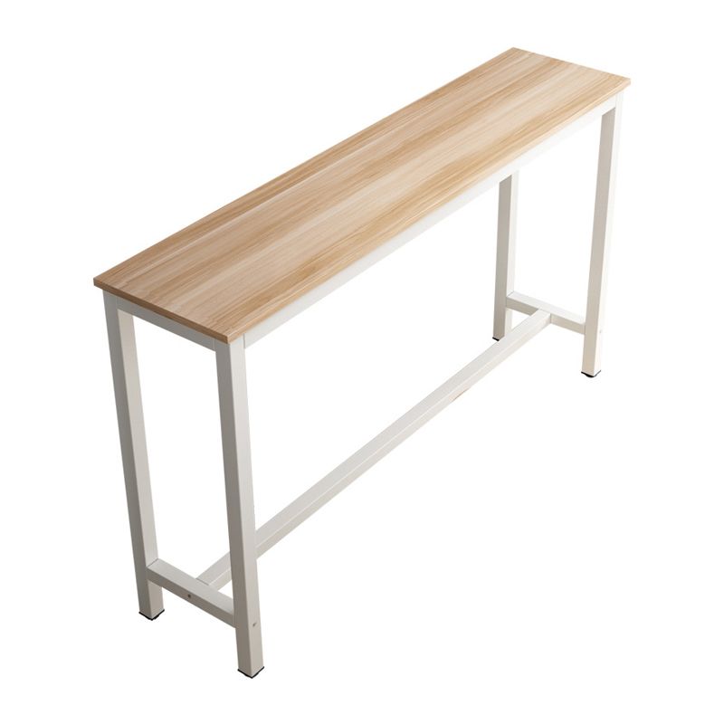 Industrial Rectangle Bar Table Set 1/2/3 Pieces Wood Counter Table for Indoor