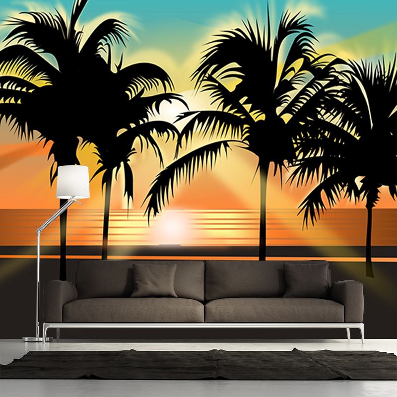 Environmental Wall Mural Wallpaper Tropical Scenery Sitting Room Wall Mural