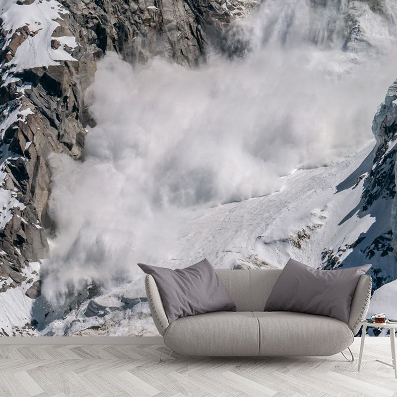 Tall Mountain Mural Wallpaper Contemporary for Bedroom Decor