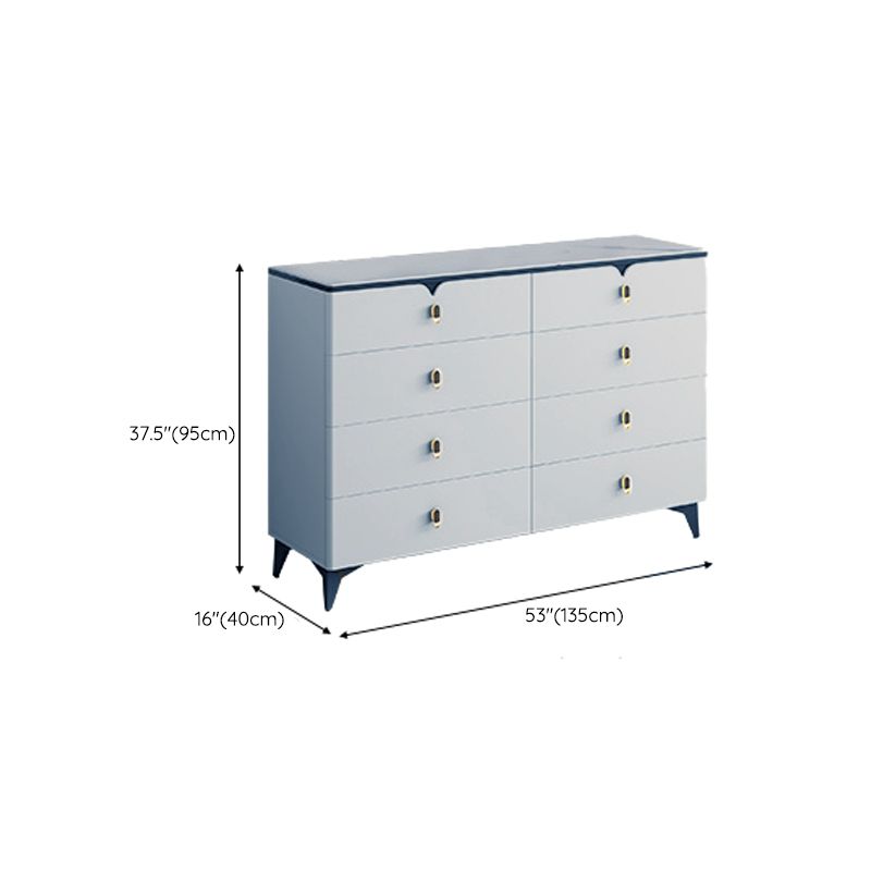 Stone Glam Storage Chest Bedroom 16" Wide Chest with Drawers