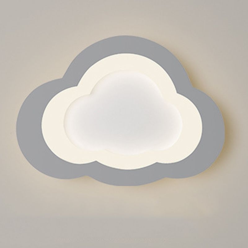 Metal Cloud Wall Mounted Lamps Modern Style 1 Light Wall Mount Lighting