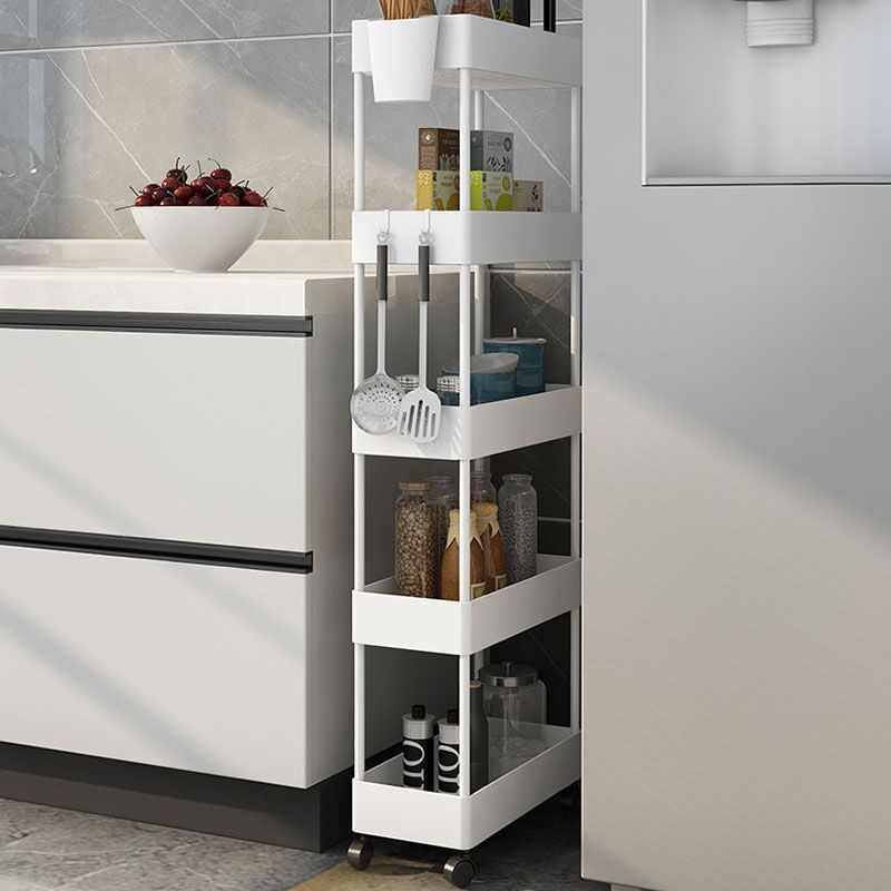 Libreria etagere scandinavo scaffale in metallo scaffale in plastica scaffale con ruote d'incantatore