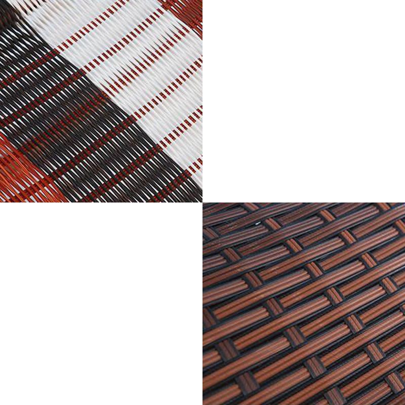 Mid-Century Modern Rattan Rocking Chair Metal Rocking Chair for Living Room