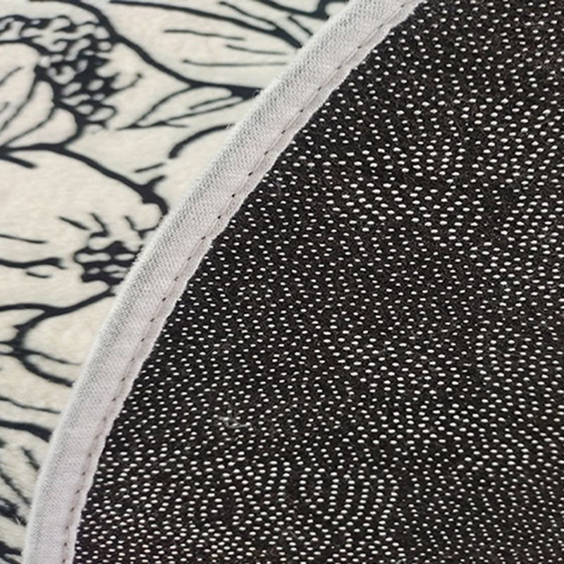 Green Modern Rug Polyester Striped Rug Stain Resistant Rug for Home Decor