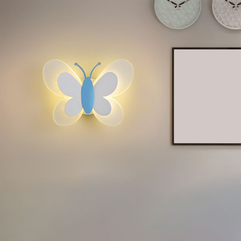 Butterfly LED Wall Lamp in Modern Creative Style Acrylic Wall Light for Bedroom