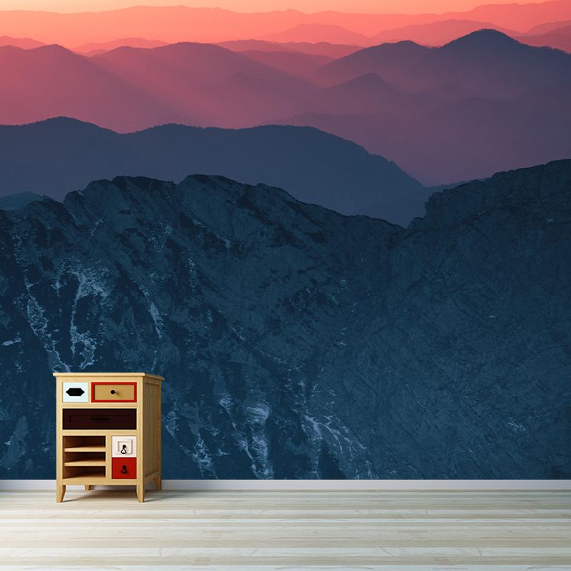 Scene Sky Mountain Wall Mural Wallpaper Photography Mildew Resistant Wall Art