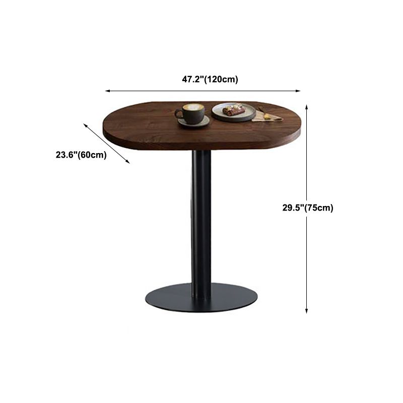 Scandinavian Pedestal Coffee Table Wood Scoring Coffee Table Set for Living Room
