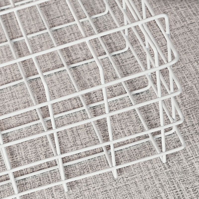 Industrial Floating Bookshelf Closed Back Metal Bookcase with Shelves