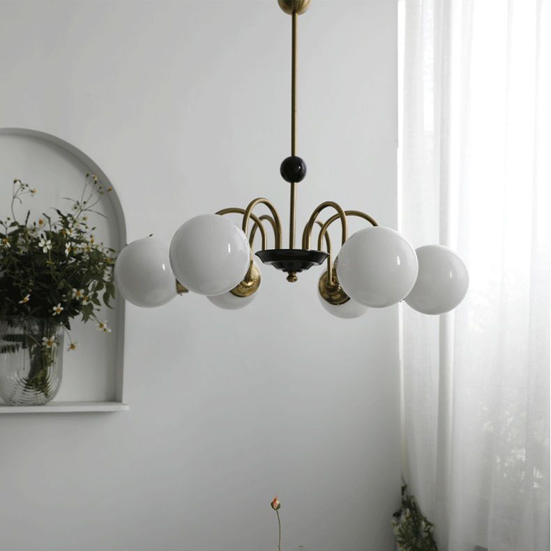 Stile moderno Global Hanging lampadario Light Light Glass Lampadario Fissature di illuminazione