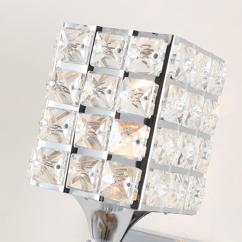 Armed Vanity Wall Lights Modern Minimalist Style Crystal Single Vanity Lamp