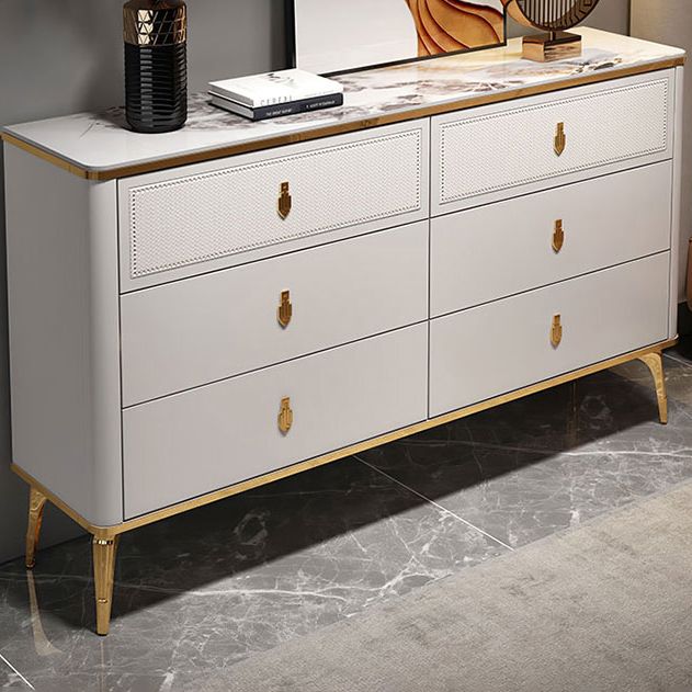 Modern Storage Chest Dresser Horizontal Storage Chest with Drawers