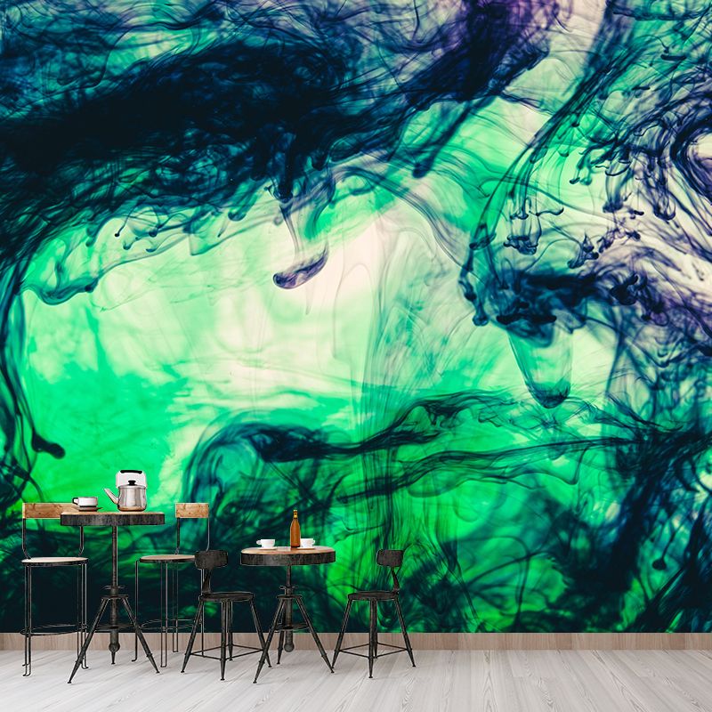 Mildew Resistant Ink Mural Decal Modern Novelty Abstract Wall Art in Multi Color