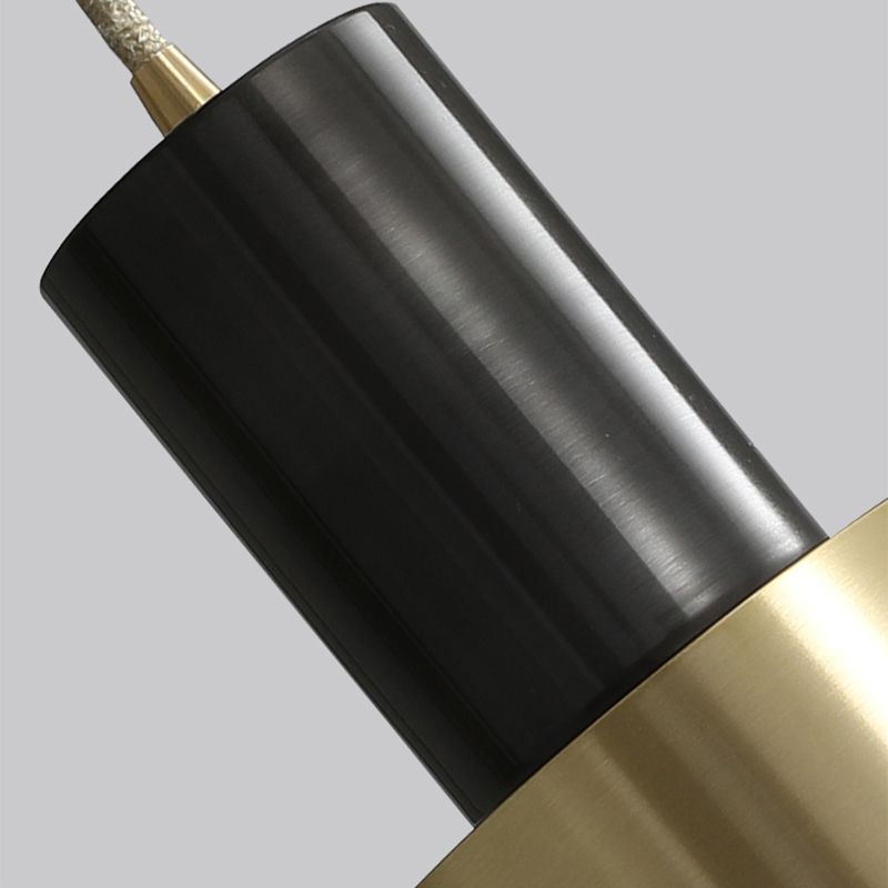 Cylindrical Ceiling Pendant Light Minimalist Style Metal Bedroom Down Lighting Pendant