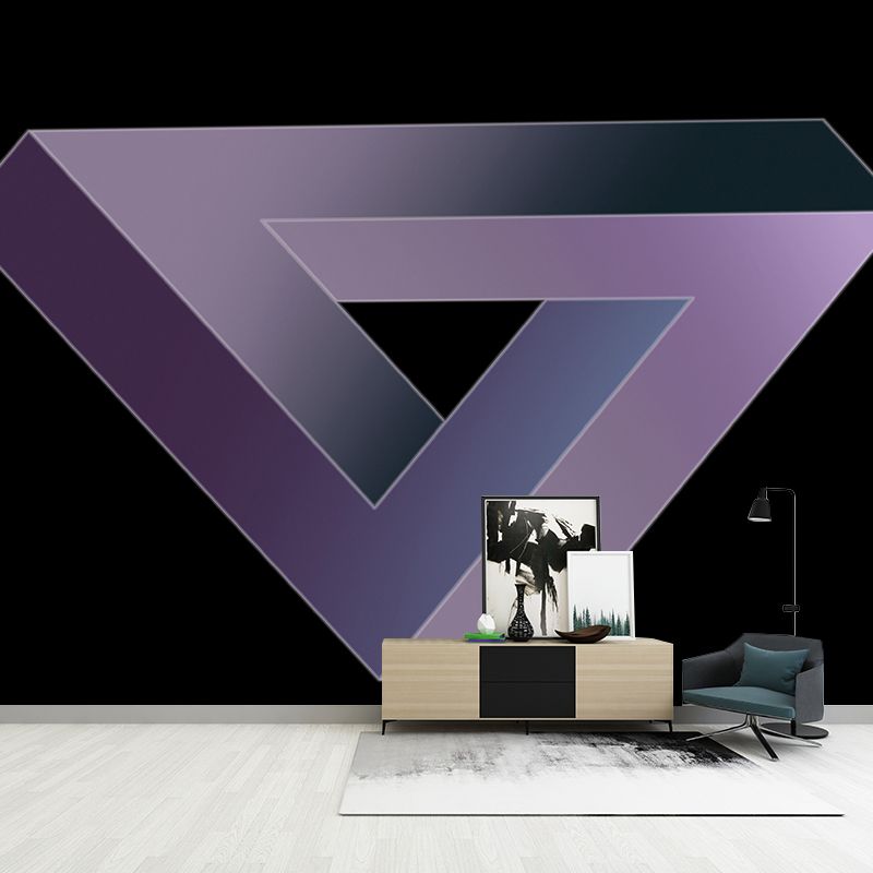 Geometry Wall Murals Contemporary Wall Art for Bedroom, Moisture Resistant