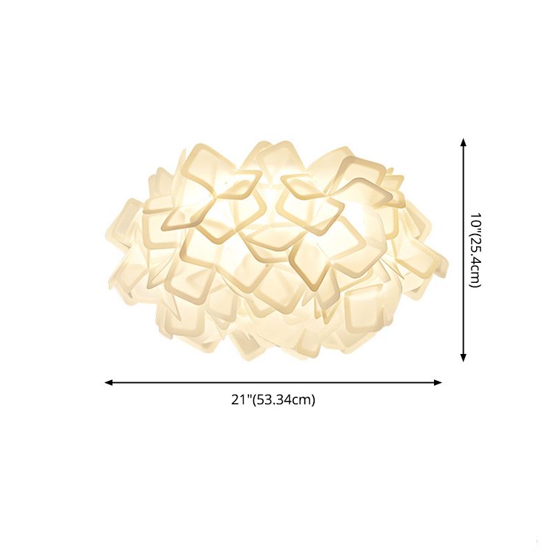Lámparas de montaje empotrado Blossom, luces de techo contemporáneas de plástico, montaje empotrado