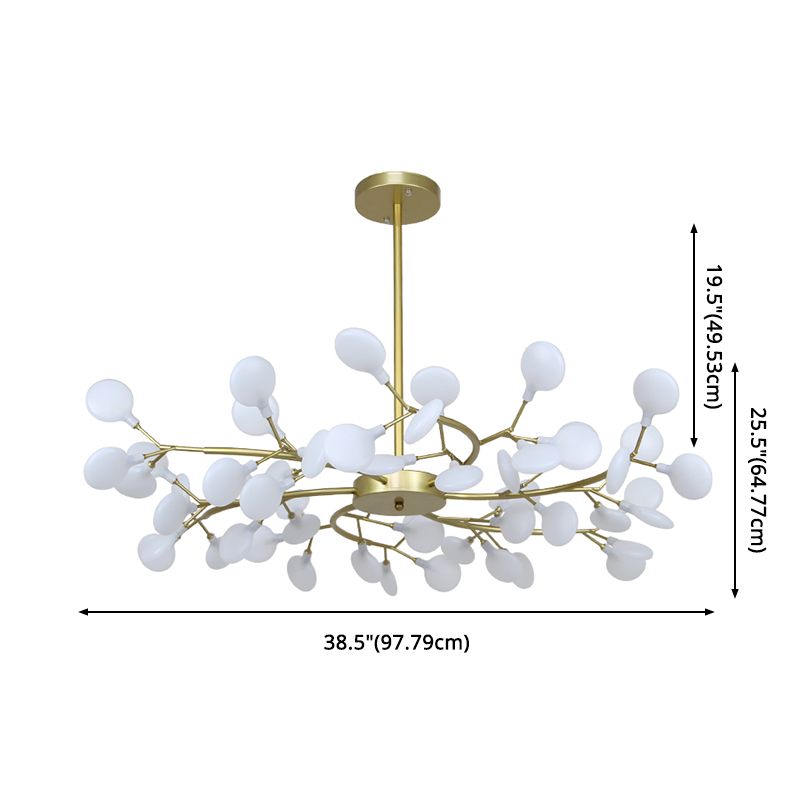 Foglie Lampada lampada lampada da design moderno illuminazione a sospensione acrilica per il ristorante