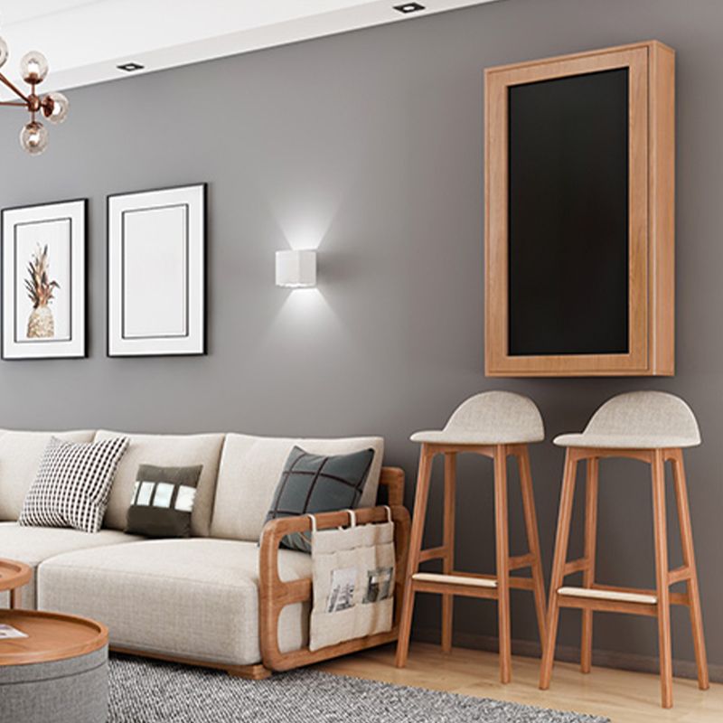 Rectangle Solid Wood Bar Table Extendable Dining Table for Kitchen