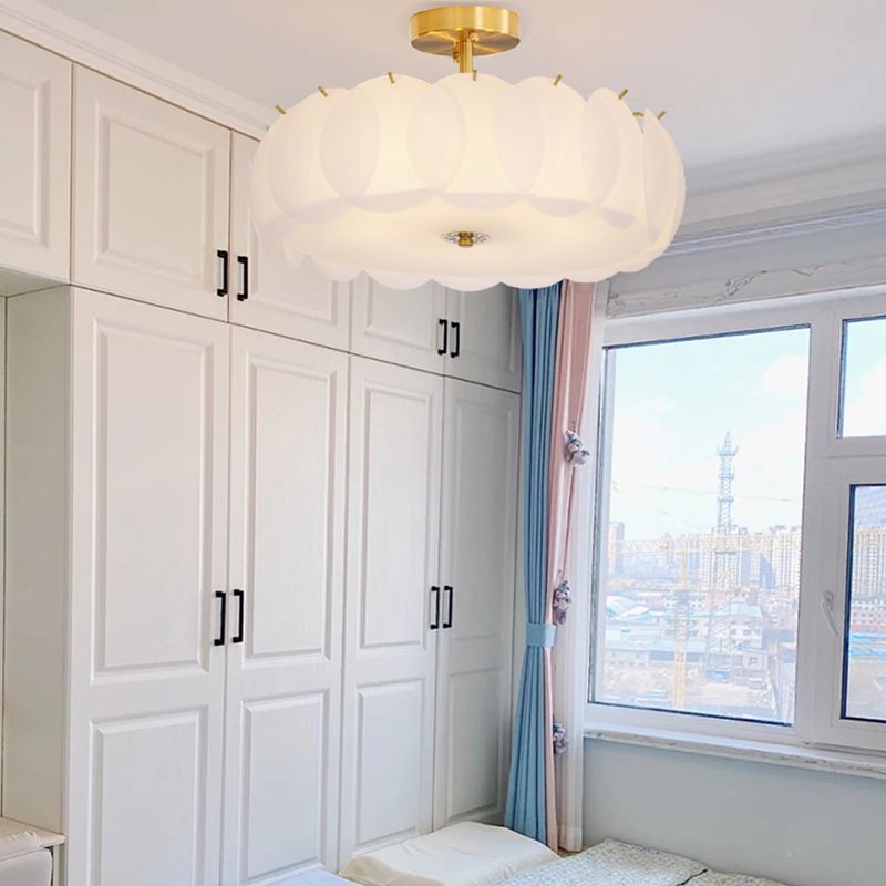 Nordic Ceiling Light Creative Glass Flush Mount Ceiling Light Fixture for Bedroom