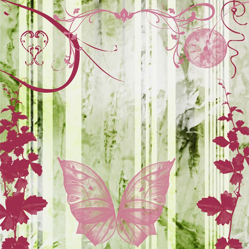 Illustration Stain Resistant Mural Wallpaper Butterfly Decorative Living Room Wall Mural