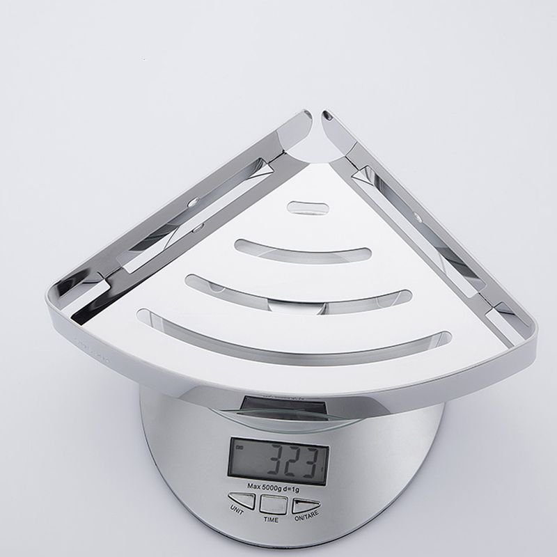 Silver/Black Bathroom Set Modern 1/2/3 - Piece Anti-rust Bath Shelf