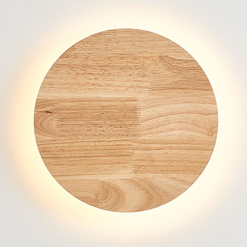 Luz de pared de pared doméstica moderna lámparas de pared de madera para cafetería