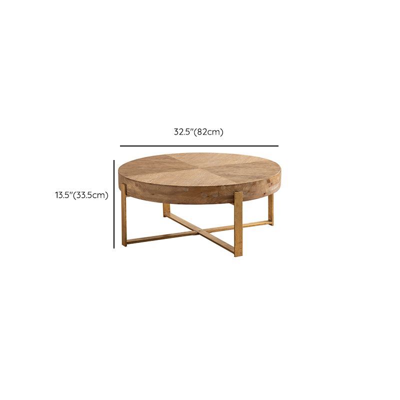 Contemporary Wooden Distressed Cocktail Table Light Wood Coffee Table