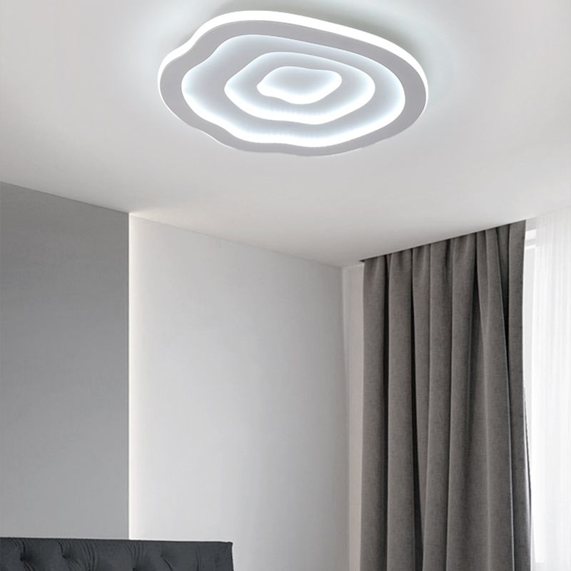 16"/20"/23" Long Flush Ceiling Light Fixture with Acrylic Shade Modern Flush Mount