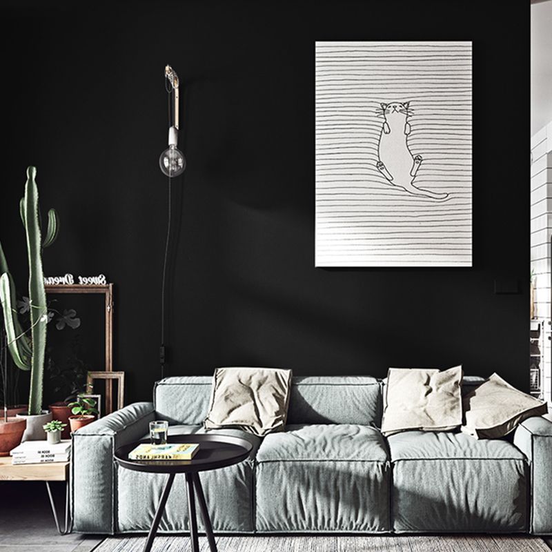 Simplicity Wallpaper Roll Solid Color Patterned Unpasted Wall Covering in Dark Color