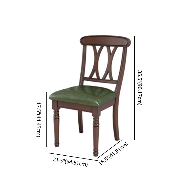 Traditional Wooden Dining Set with Rectangle Top and 4 Legs Base Dining Room Set