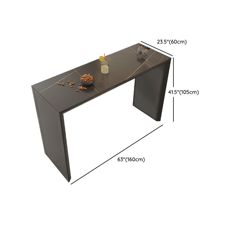 1/3 Pieces Bar Stool and Table Set Contemporary Rectangular for Living Room