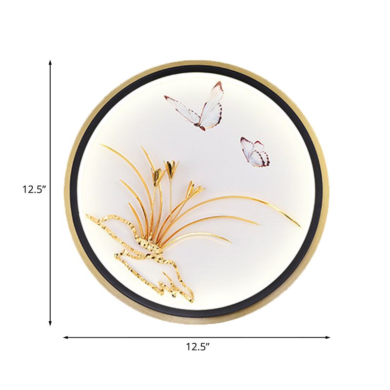 Lampe murale métallique murale métallique malenure métallique en forme d'or / rectangle.