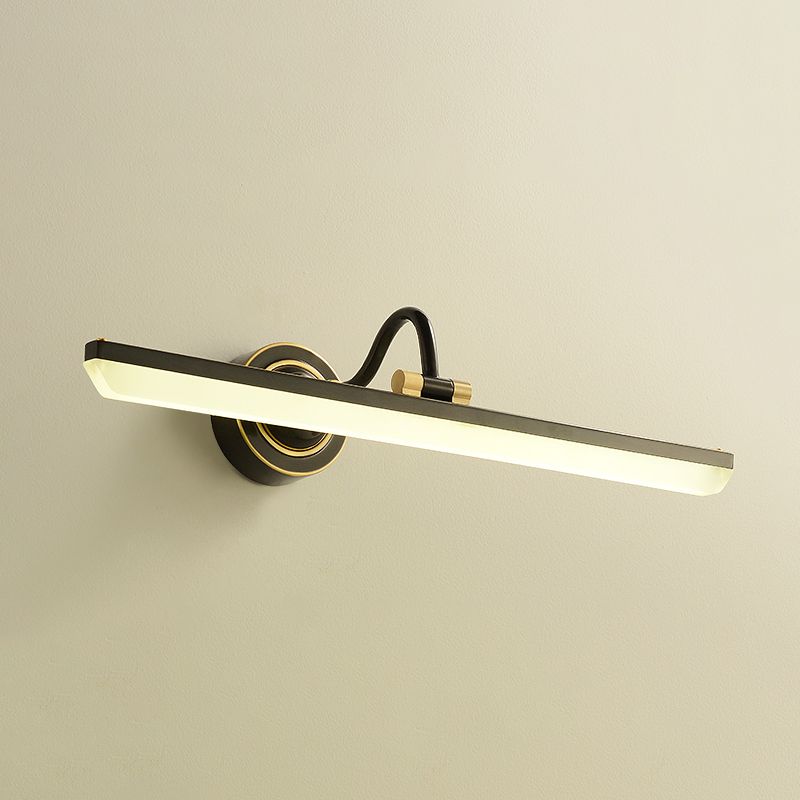 Metal Linear Wall Sconce Modern Multi Lights Mirror Wall Mount Light Fixture