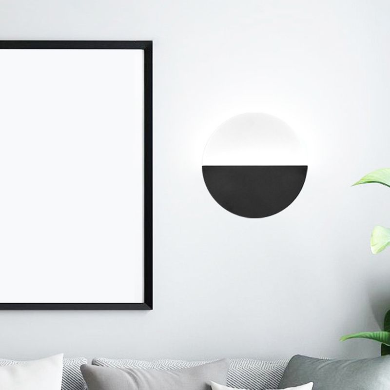 Luz de pared de forma del anillo Luz de montaje de pared de sombra acrílica moderna para el pasillo