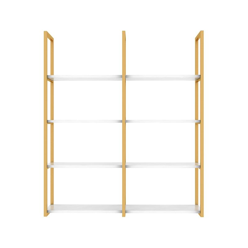 10.63"W Bookshelf Glam Style Wall Mounted Bookcase for Home Office Study Room