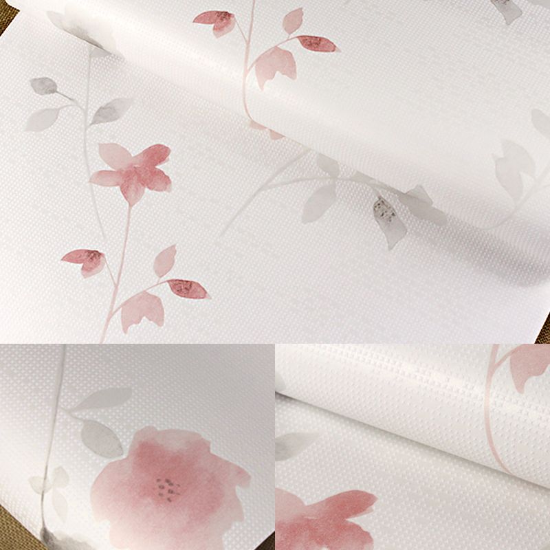 Non-Pasted Flower Wallpaper 54.2-sq ft Countryside Wall Decor for Home Decoration