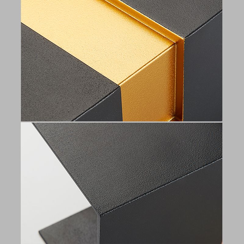 Application murale en aluminium extérieur contemporain Lumière murale à LED à LED 1 Light