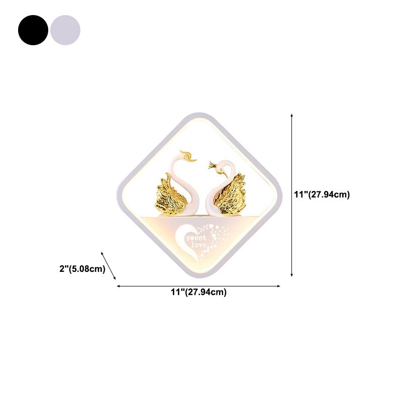 Metal Wall Lights Modern Style 1 Light Wall Sconce for Children's Room