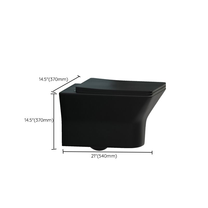 Modern Ceramic Flush Toilet Wall Mount Toilet Bowl for Washroom